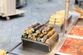 Kimbap, Street food for sale