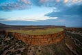 Kimberly escarpment or cliff from the air