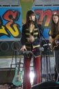 Kimbra films a session in Brooklyn, New York