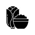 Kimchi black glyph icon