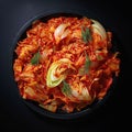 Kimchi cabbage on plate - Korean Traditional food style