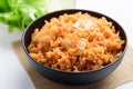 Kimchi fried rice in a bowl, Korean food Royalty Free Stock Photo