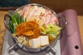 Kimchi hot pot. Japanese food Royalty Free Stock Photo