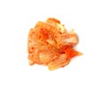 Kimchi Isolated, Red Kimchee, Spicy Kim Chi, Hot Fermented Napa Cabbage, Traditional Jimchi