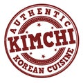 Kimchi label or stamp