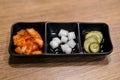 Kimchi and pickle in side dish