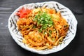 Kimchi red hot chili fried noodles