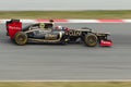 Kimi Raikkonen Lotus E20 - Test Barcelona 2012 Royalty Free Stock Photo