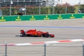 Kimi Raikkonen of Scuderia Ferrari. Formula One. Sochi Russia. Royalty Free Stock Photo