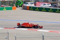 Kimi Raikkonen of Scuderia Ferrari. Formula One. Sochi Russia. Royalty Free Stock Photo