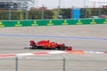 Kimi Raikkonen of Scuderia Ferrari. Formula One. Sochi Russia. Royalty Free Stock Photo