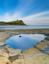 Kimmeridge sunset, rocks and reflections