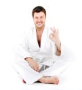 Kimono fighter Royalty Free Stock Photo