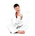 Kimono fighter Royalty Free Stock Photo