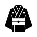 Kimono Obi Style Solid Cultural Icon Royalty Free Stock Photo
