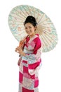 Kimono and Umbrella Girl