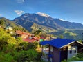 kinabalu mount heavenly morning view Royalty Free Stock Photo