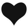 Kind heart icon, simple style.