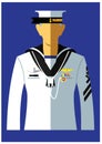 A kind of navy uniform.