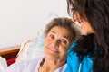 Kind Nurse with Elderly Royalty Free Stock Photo