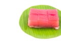 Kind of Thai sweetmeat, Multi Layer Sweet Cake (Kanom Chan) Royalty Free Stock Photo