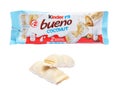 Kinder Bueno Coconut isolated on white