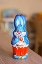 Kinder chocolate rabbit Royalty Free Stock Photo