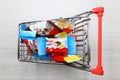 Kinder Ferrero Chocolate in the shopping cart