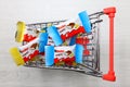 Kinder Ferrero Chocolates in the shopping cart