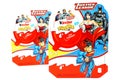 Kinder JOY Merendero JUSTICE LEAGUE Chocolate Eggs Royalty Free Stock Photo