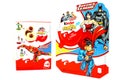 Kinder JOY Merendero JUSTICE LEAGUE Chocolate Eggs Royalty Free Stock Photo