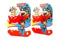 Kinder JOY Merendero JUSTICE LEAGUE Chocolate Eggs Royalty Free Stock Photo