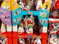 Kinder Surprise Easter Chocolate Eggs. Kinder Surprise is a brand of products made in Italy by Ferrero