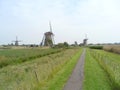 Kinderdijk Historic Dutch Windmill Complex, UNESCO World Heritage Site Royalty Free Stock Photo