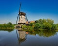 Kinderdijk windmill image Royalty Free Stock Photo