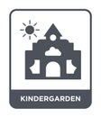 kindergarden icon in trendy design style. kindergarden icon isolated on white background. kindergarden vector icon simple and
