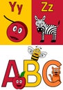 Kindergarten Alphabet Y-Z