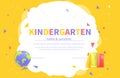 Kindergarten certificate templates for student.