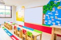 The kindergarten classroom