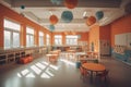 Kindergarten, game room created by generative AI Royalty Free Stock Photo