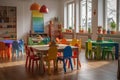 Kindergarten, game room created by generative AI Royalty Free Stock Photo