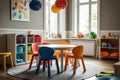 Kindergarten, game room created by generative AI Royalty Free Stock Photo