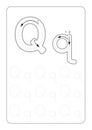 Kindergarten Tracing Letters Worksheets monochrome Tracing Letters Worksheets on white background vector