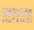 Kindergarten word concepts banner