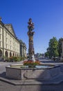 The Kindlifresserbrunnen- stone fountain at the Kornhausplatz in Bern, Switzerland