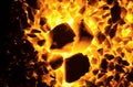 Kindling coal anthracite of coarse and fine fractions, as a background. Royalty Free Stock Photo