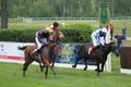 Kindly boy steeplechase in Lysa nad Labem Royalty Free Stock Photo