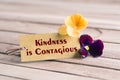 Kindness is contagious tag