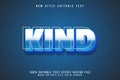 Kind emboss editable text effect emboss modern style Royalty Free Stock Photo