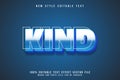 Kind emboss editable text effect emboss modern style